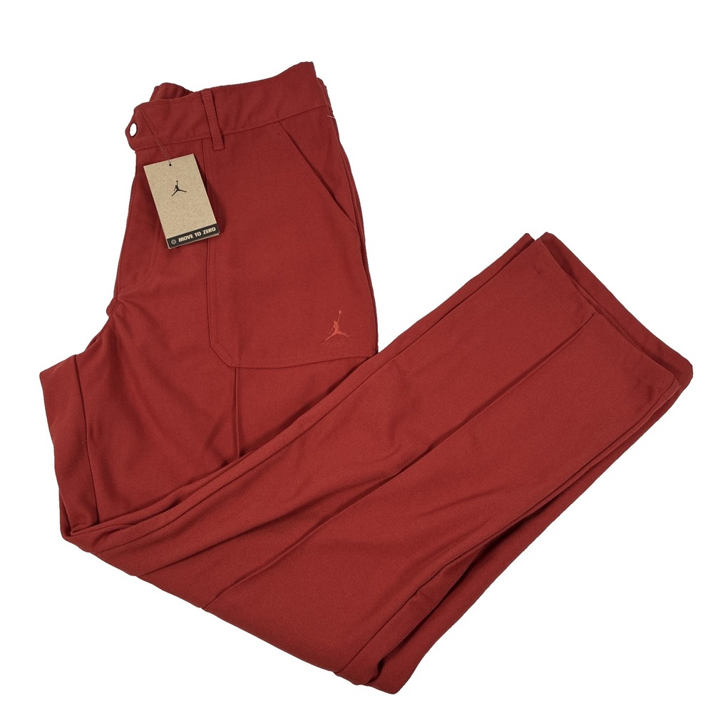 Nike Air Jordan Womens Woven Pants Large Dune Red New FN5446-615 NWT $110